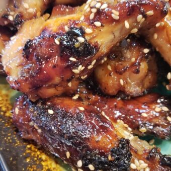 Miso Salted Caramel Chicken Wings Recipe