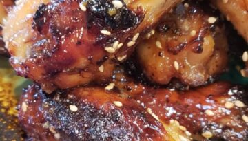 Miso Salted Caramel Chicken Wings Recipe