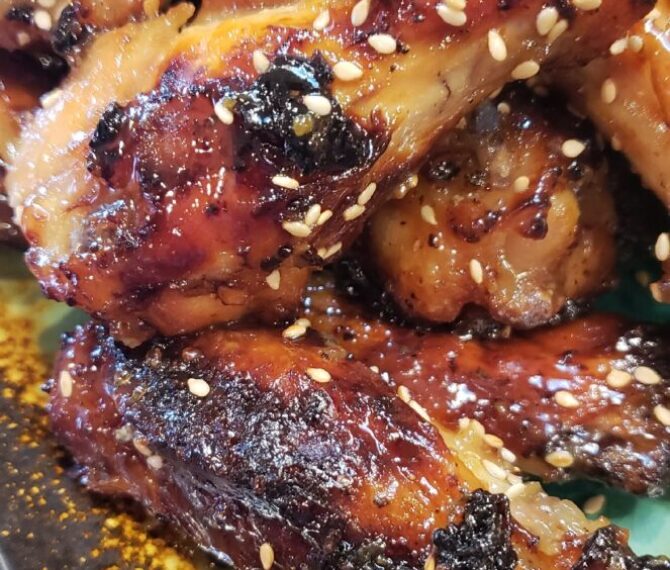 Miso Salted Caramel Chicken Wings Recipe